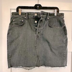 Rag & Bone Grey Denim Skirt